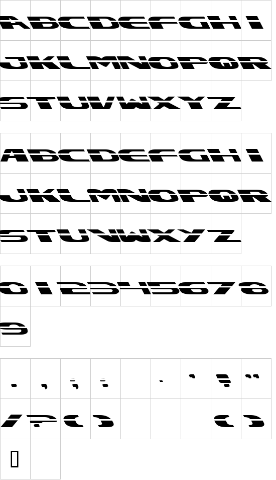 character map