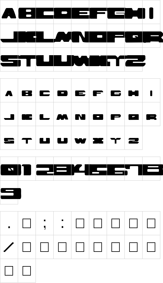 character map